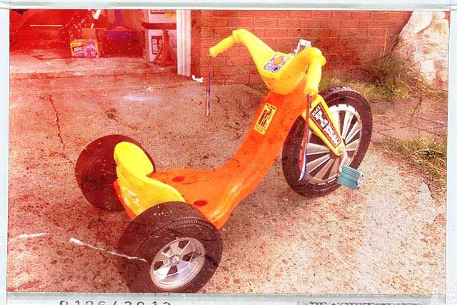 Big Wheels were once used as a for youthful nostalgic activities.